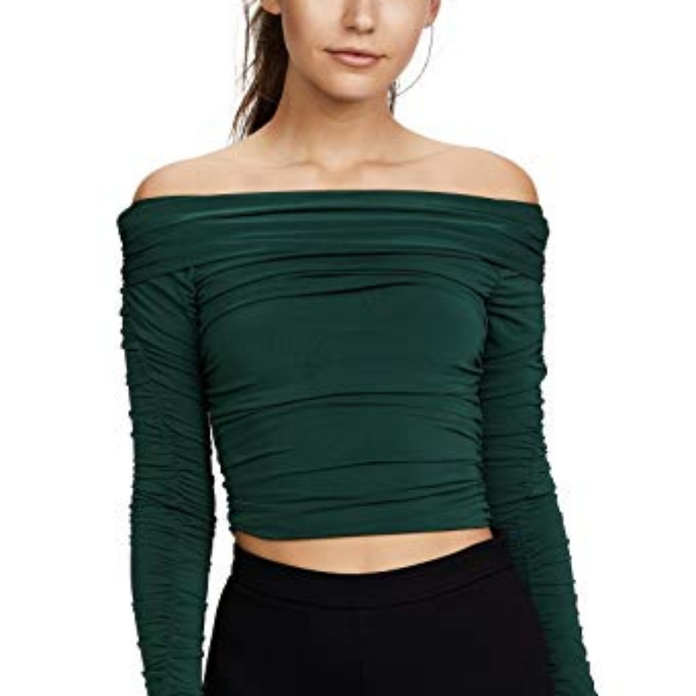 Elizabeth and James off shoulder top